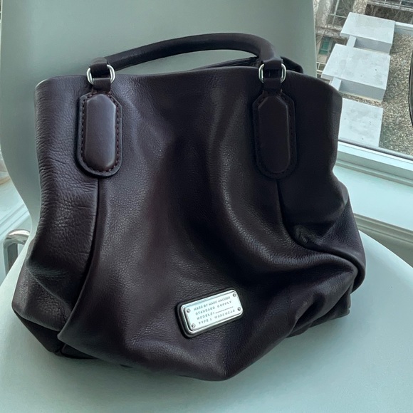 Marc Jacobs Q Fran Burgundy cardamom Italian leather tote - Picture 5 of 7